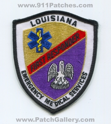 Louisiana State Emergency Medical Services EMS First Responder Patch (Louisiana)
Scan By: PatchGallery.com
Keywords: certified licensed registered 1st