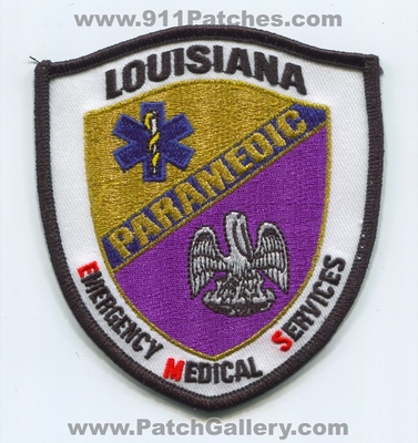 Louisiana State Emergency Medical Services EMS Paramedic Patch (Louisiana)
Scan By: PatchGallery.com
Keywords: certified licensed registered ambulance