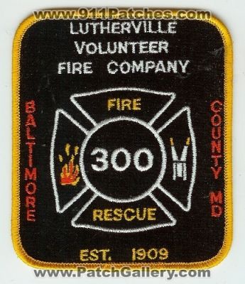Lutherville Volunteer Fire Company 300 (Maryland)
Thanks to Mark C Barilovich for this scan.
Keywords: rescue baltimore county md