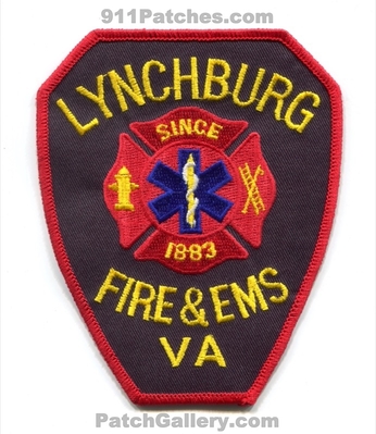 Lynchburg Fire and EMS Department Patch (Virginia)
Scan By: PatchGallery.com
Keywords: & dept. since 1883