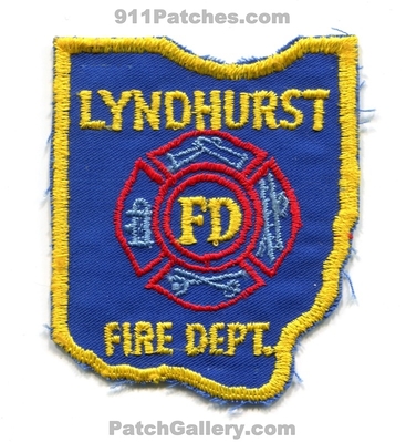 Lyndhurst Fire Department Patch (Ohio) (State Shape)
Scan By: PatchGallery.com
Keywords: dept. fd