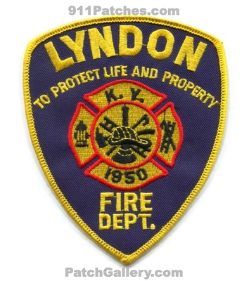 Lyndon Fire Department Patch (Kentucky)
Scan By: PatchGallery.com
Keywords: dept. to protect life and property 1950