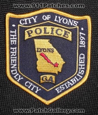 Lyons Police Department (Georgia)
Thanks to Matthew Marano for this picture.
Keywords: dept. city of ga