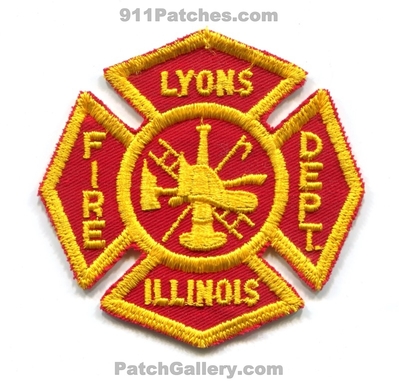 Lyons Fire Department Patch (Illinois)
Scan By: PatchGallery.com
Keywords: dept.