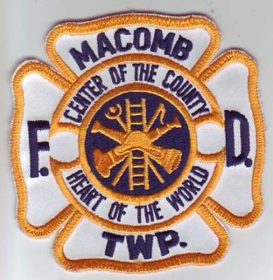 Macomb Township Fire Department (Michigan)
Thanks to Dave Slade for this scan.
Keywords: twp f.d. fd