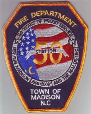 Madison Fire Department Station 50 (North Carolina)
Thanks to Dave Slade for this scan.
Keywords: 100 years town of