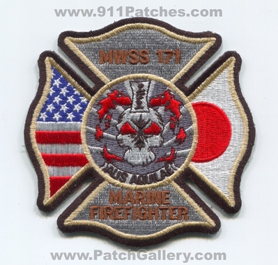 Marine Wing Support Squadron MWSS 171 Firefighter Fire Department USMC Military Patch (Japan)
Scan By: PatchGallery.com
Keywords: m.w.s.s. ff dept.