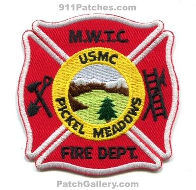 Mountain Warfare Training Center Fire Department Pickel Meadows USMC Military Patch (California)
Scan By: PatchGallery.com
Keywords: mwtc m.w.t.c. dept.