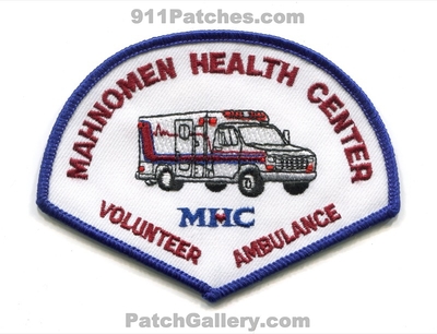 Mahnomen Health Center Volunteer Ambulance EMS Patch (Minnesota)
Scan By: PatchGallery.com
Keywords: mhc vol.