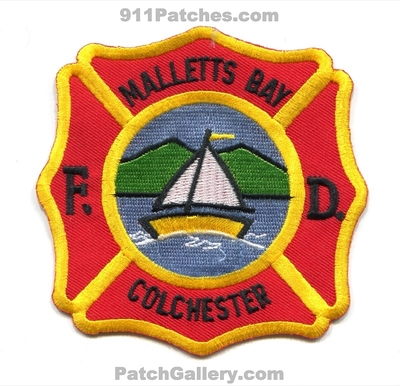 Malletts Bay Colchester Fire Department Patch (Vermont)
Scan By: PatchGallery.com
Keywords: dept.