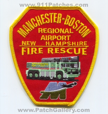 Manchester Boston Regional Airport Fire Rescue Department ARFF CFR Patch (New Hampshire)
Scan By: PatchGallery.com
Keywords: Dept. A.R.F.F. Aircraft Firefighter Firefighting C.F.R. Crash