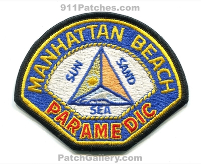 Manhattan Beach Fire Department Paramedic Patch (California)
Scan By: PatchGallery.com
Keywords: dept. ems ambulance sun sand sea