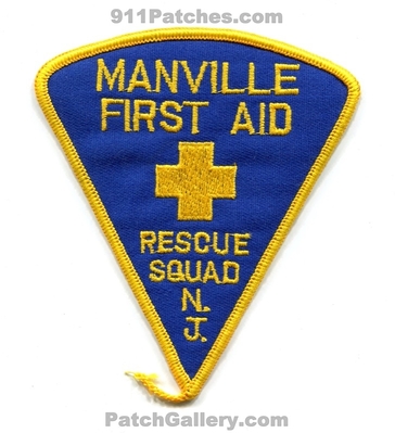 Manville First Aid and Rescue Squad EMS Patch (New Jersey)
Scan By: PatchGallery.com
In Memory of Bernie Shaffer
Keywords: ambulance