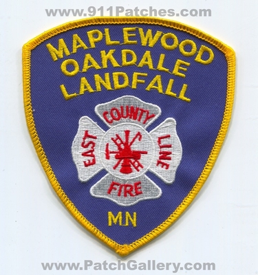 East County Line Fire Department Maplewood Oakdale Landfall Patch (Minnesota)
Scan By: PatchGallery.com
Keywords: co. dept. mn