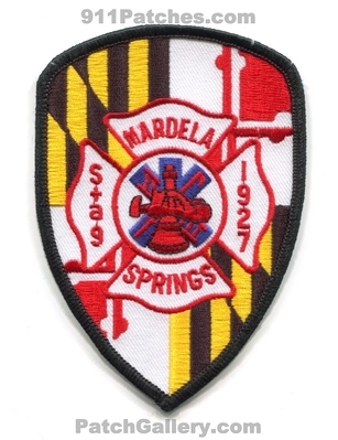 Mardela Springs Volunteer Fire Company Station 9 Patch (Maryland)
Scan By: PatchGallery.com
Keywords: vol. co. department dept. 1927