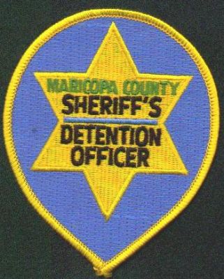 Maricopa County Sheriff's Detention Officer
Thanks to EmblemAndPatchSales.com for this scan.
Keywords: arizona sheriffs