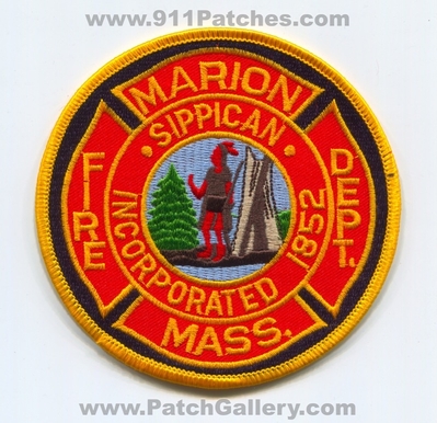 Marion Fire Department Patch (Massachusetts)
Scan By: PatchGallery.com
Keywords: dept. mass. sippican incorporated 1852