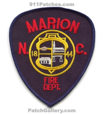 Marion Fire Department Patch (North Carolina)
Scan By: PatchGallery.com
Keywords: dept. 1844