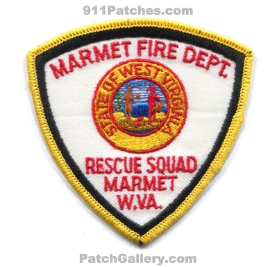 Marmet Fire Department Rescue Squad Patch (West Virginia)
Scan By: PatchGallery.com
Keywords: dept.