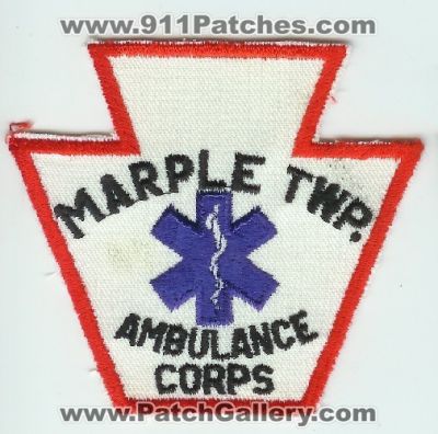 Marple Township Ambulance Corps (Pennsylvania)
Thanks to Mark C Barilovich for this scan.
Keywords: twp. ems