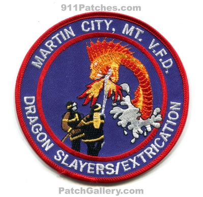 Martin City Volunteer Fire Department Patch (Montana)
Scan By: PatchGallery.com
Keywords: vol. dept. vfd v.f.d. dragon slayers extrication