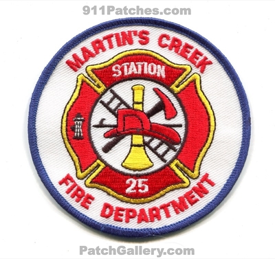 Martins Creek Fire Department Station 25 Patch (North Carolina)
Scan By: PatchGallery.com
Keywords: dept.