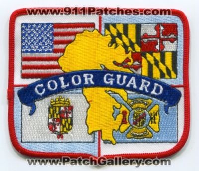Anne Arundel County Fire Department Color Guard (Maryland)
Scan By: PatchGallery.com
Keywords: co. dept. honor