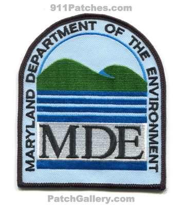 Maryland Department of the Environment MDE Patch (Maryland)
Scan By: PatchGallery.com
Keywords: dept. air water