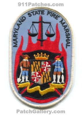 Maryland State Fire Marshal Patch (Maryland)
Scan By: PatchGallery.com
Keywords: arson investigator investigations