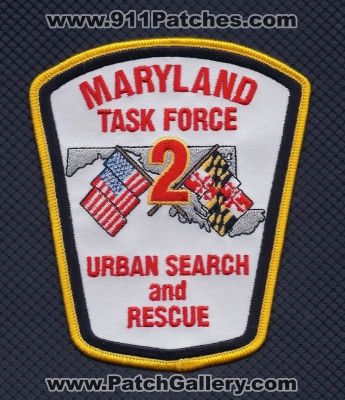 Maryland Task Force 2 Urban Search and Rescue (Maryland)
Thanks to PaulsFirePatches.com for this scan.
Keywords: tf usar us&r