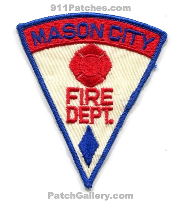 Mason City Fire Department Patch (Iowa)
Scan By: PatchGallery.com
Keywords: dept.