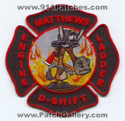 Matthews Fire and EMS Department D Shift Patch (North Carolina)
Scan By: PatchGallery.com
Keywords: & dept. m1 engine ladder company co. station d-shift