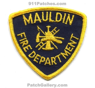 Mauldin Fire Department Patch (UNKNOWN STATE)
Scan By: PatchGallery.com
Keywords: dept.