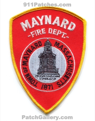 Maynard Fire Department Patch (Massachusetts)
Scan By: PatchGallery.com
Keywords: town of dept. 1871