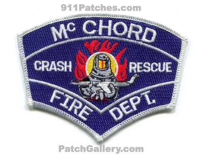 McChord Air Force Base AFB Fire Department Crash Rescue USAF Military Patch (Washington)
Scan By: PatchGallery.com
Keywords: dept. arff aircraft airport firefighter firefighting