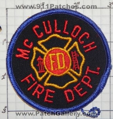 McCulloch Fire Department (Indiana)
Thanks to swmpside for this picture.
Keywords: dept. fd f.d.