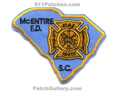 McEntire Air Force Base AFB Fire Department Crash Rescue 169th USAF Military Patch (South Carolina) (State Shape)
Scan By: PatchGallery.com
Keywords: dept. cfr arff