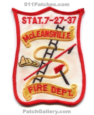 McLeansville Fire Department Station 7-27-37 Patch (North Carolina)
Scan By: PatchGallery.com
Keywords: dept.