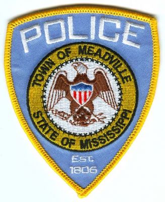 Meadville Police (Mississippi)
Scan By: PatchGallery.com
Keywords: town of