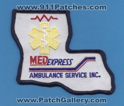 MedExpress Ambulance Service Inc (Louisiana)
Thanks to Paul Howard for this scan.
Keywords: inc. ems