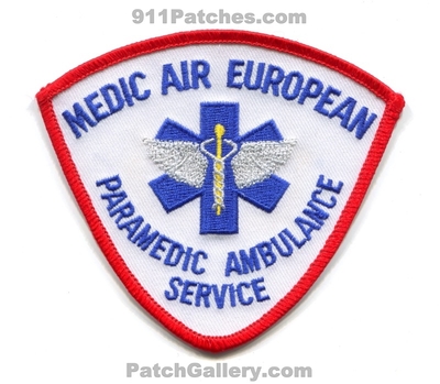 Medic Air European Paramedic Ambulance Service Patch (United Kingdom)
Scan By: PatchGallery.com
Keywords: ems