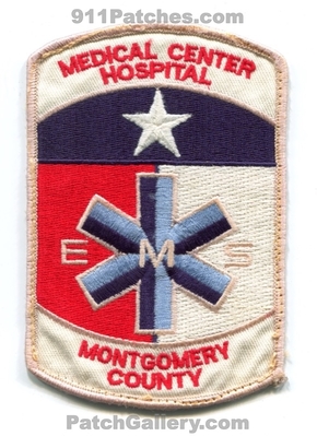 Medical Center Hospital Montgomery County Emergency Medical Services EMS Patch (Texas)
Scan By: PatchGallery.com
Keywords: co. ambulance