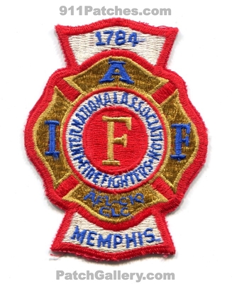 Memphis Fire Department IAFF Local 1784 Patch (Tennessee)
Scan By: PatchGallery.com
Keywords: dept. mfd i.a.f.f. union