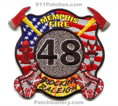 Memphis Fire Department Station 48 Patch (Tennessee)
Scan By: PatchGallery.com
Keywords: dept. mfd m.f.d. company co. rocking raleigh