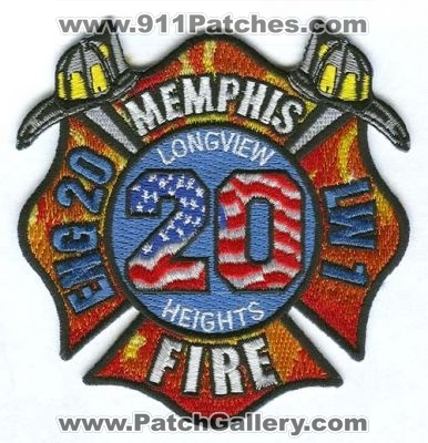 Memphis Fire Department Engine 20 Light Water 1 (Tennessee)
Scan By: PatchGallery.com
Keywords: dept. mfd company station lw1 longview heights