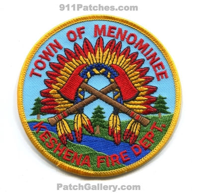 Keshena Fire Department Town of Menominee Patch (Wisconsin)
Scan By: PatchGallery.com
Keywords: dept. indian tribe tribal