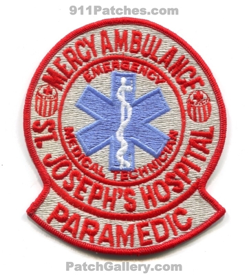 Mercy Ambulance Saint Josephs Hospital EMT Paramedic Patch (Georgia)
Scan By: PatchGallery.com
Keywords: st. emergency medical services ems technician