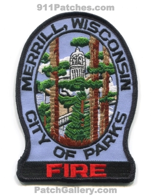 Merrill Fire Department Patch (Wisconsin)
Scan By: PatchGallery.com
Keywords: dept. city of parks