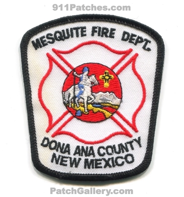 Mesquite Fire Department Dona Ana County Patch (New Mexico)
Scan By: PatchGallery.com
Keywords: dept. co.