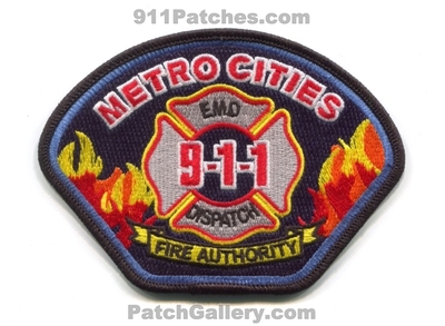 Metro Cities Fire Authority 911 Dispatch EMD Patch (California)
Scan By: PatchGallery.com
Keywords: dispatcher communications ems
